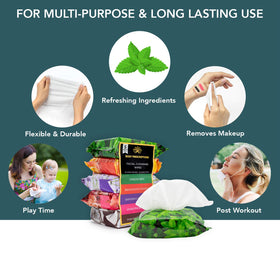 Body Prescriptions close-up texture of wipe fibers showing gentle exfoliation benefit