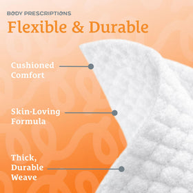 Body Prescriptions close-up of wipe fabric texture showing gentle exfoliation and reliable cleansing