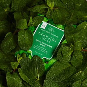 Body Prescriptions wipes inside travel bag for on-the-go hydration and cleanliness
