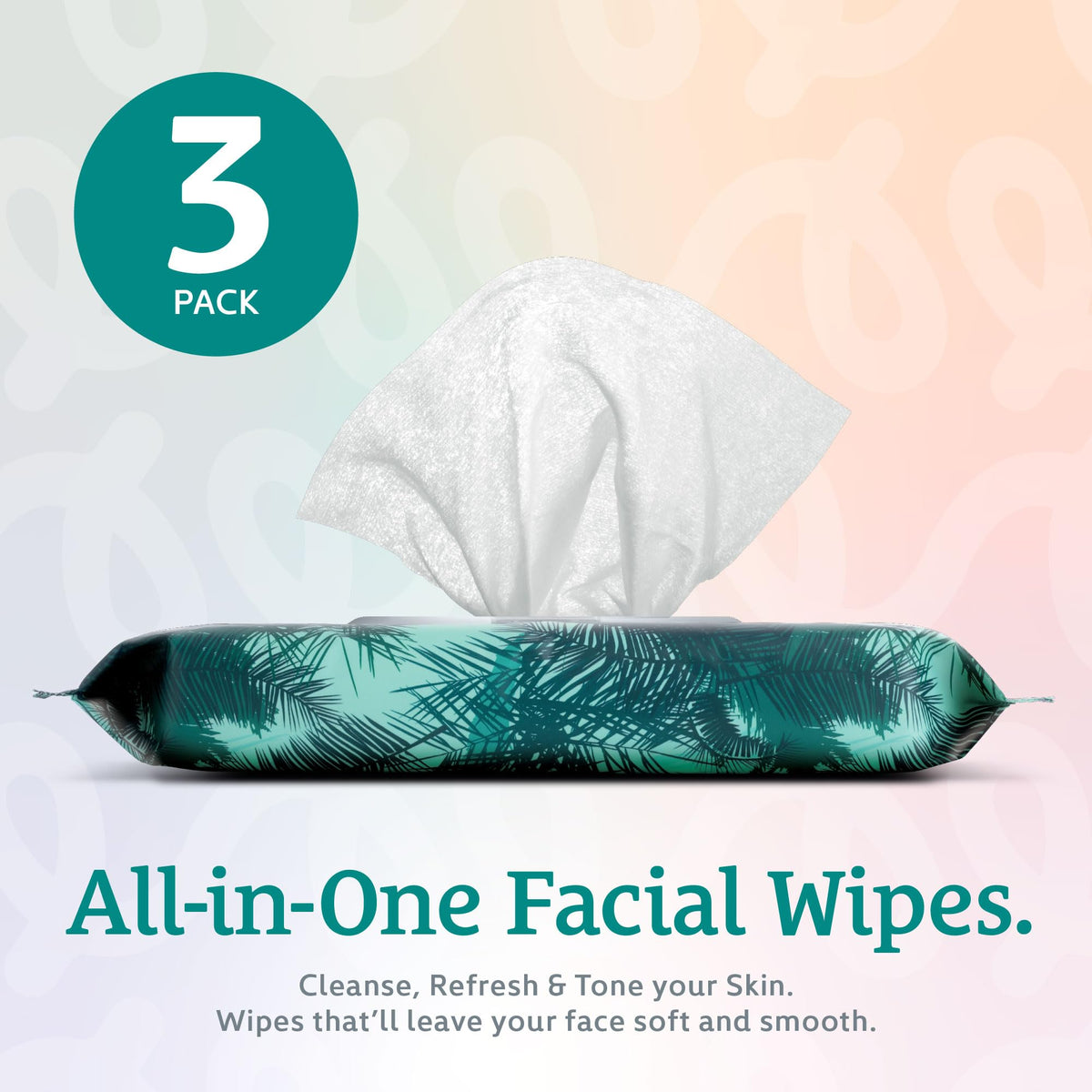 Body Prescriptions wipe held in hand demonstrating easy removal of makeup on the go