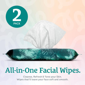 Body Prescriptions wipe removing mascara to show effective eye makeup removal