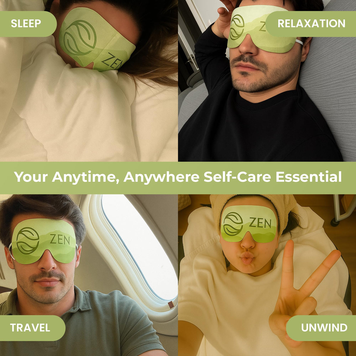 Body Restore mask being removed from sealed pouch to show air-activation ease