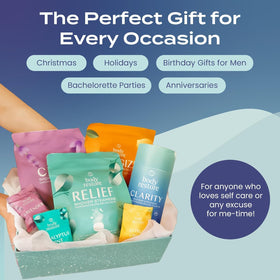 Body Restore boxed set arranged as a gift demonstrating ready-to-give convenience benefit