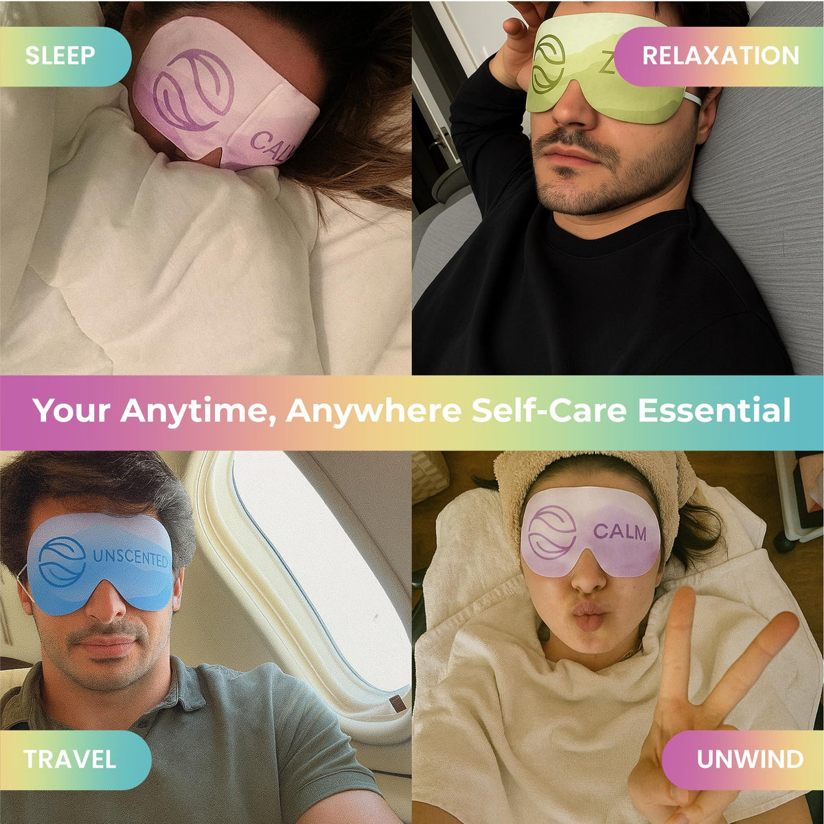 Body Restore mask in hand to show scale and single-use convenience
