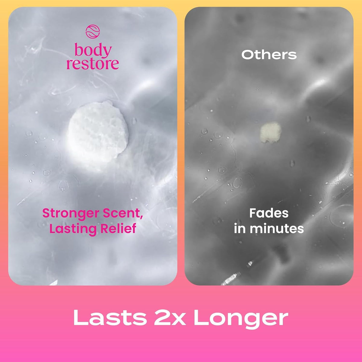 Body Restore tablet beside a coin for size comparison and easy dosing