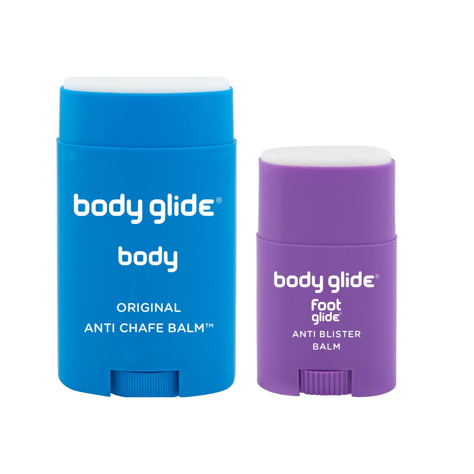 BodyGlide gift box front view showing both sticks and packaging benefit