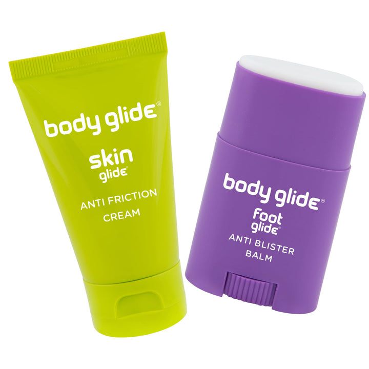 BodyGlide gift set front packaging showing both products and benefits