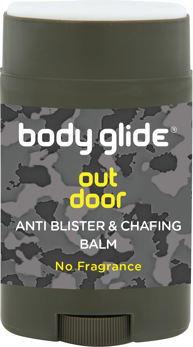 BodyGlide outdoor stick front view showing compact travel size and ease