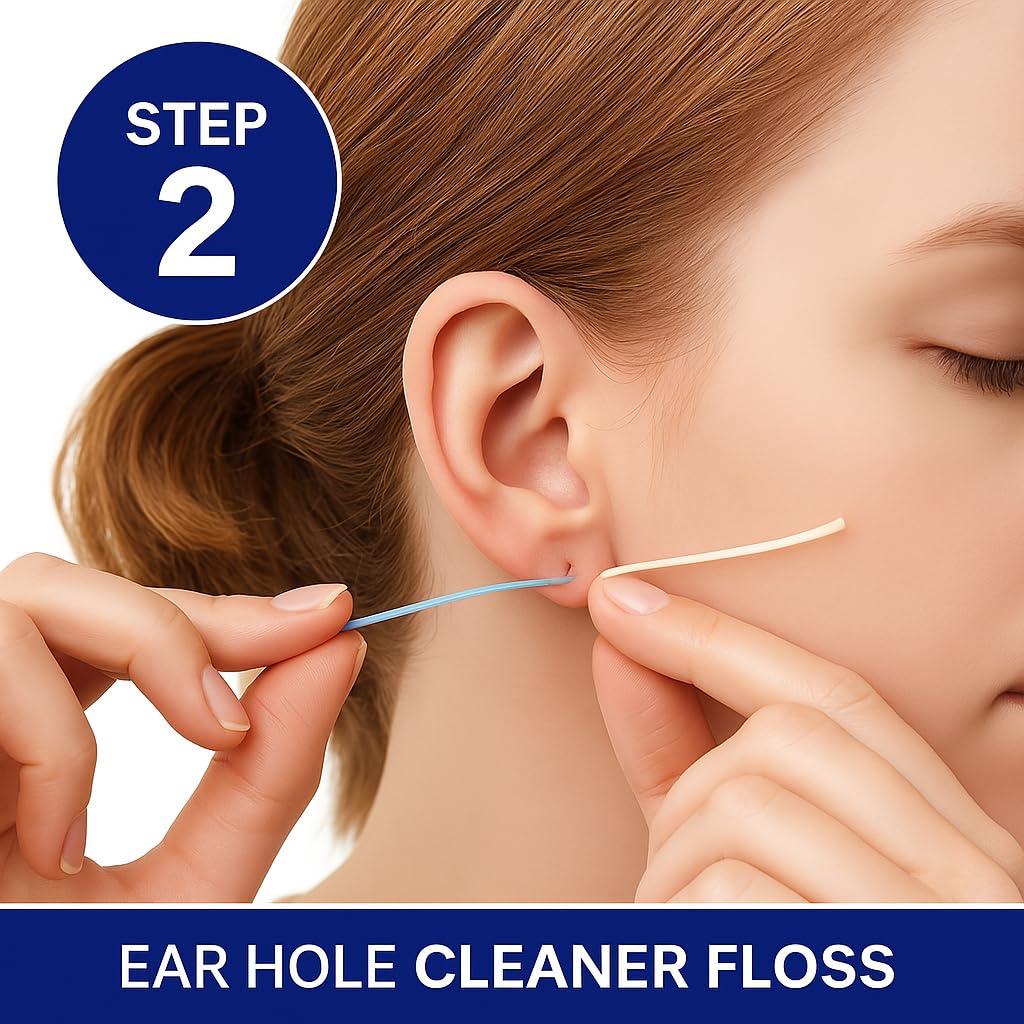 BodyJ4You cleaning floss lines fanned out highlighting disposable threads for hygienic cleaning