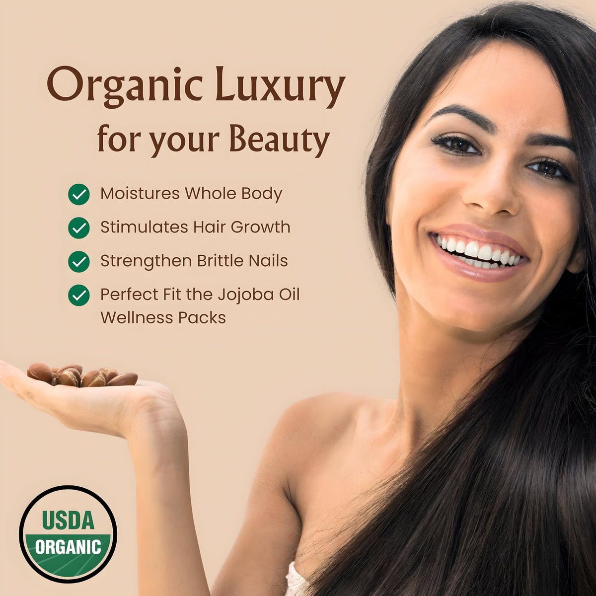 BodyJ4You pouring golden jojoba oil texture demonstrating smooth, lightweight absorption