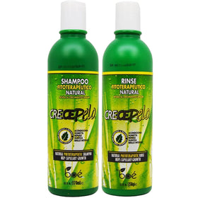 BOÉ COSMETICS bottle front packaging showing natural hair duo benefits