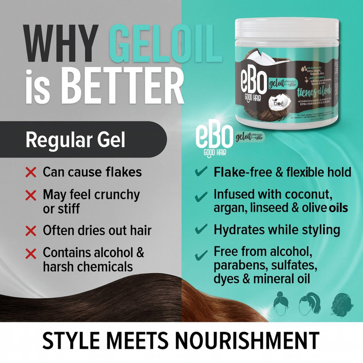 BOÉ COSMETICS Ebo GelOil being rubbed between hands for easy application