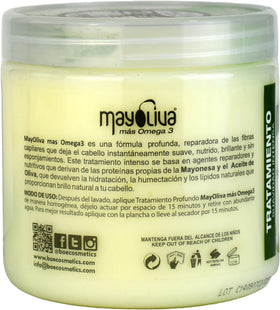 BOÉ COSMETICS Mayoliva applied to towel‑dried hair showing improved manageability and shine