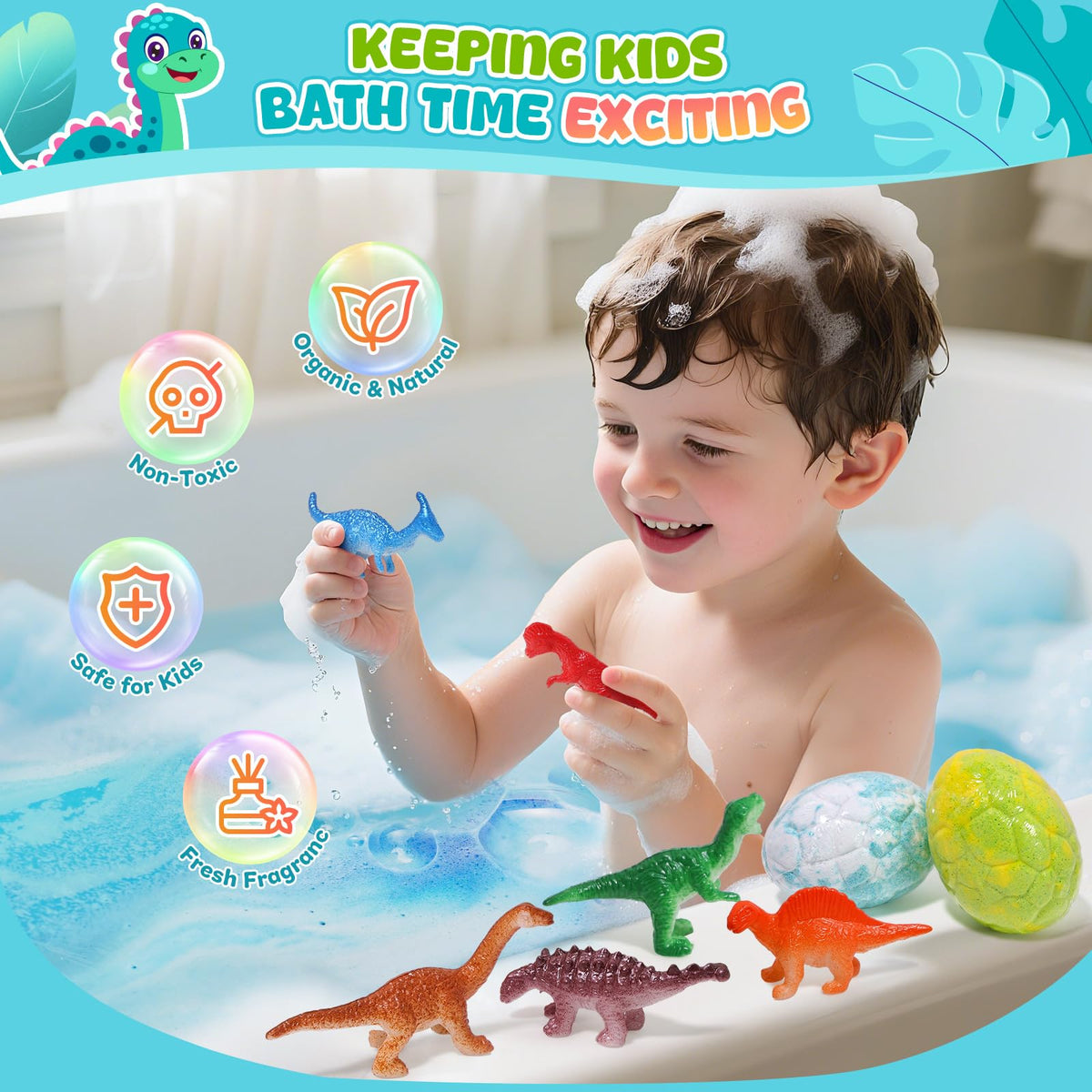 bofuoos egg-shaped bath bomb close-up highlighting textured surface and bright color