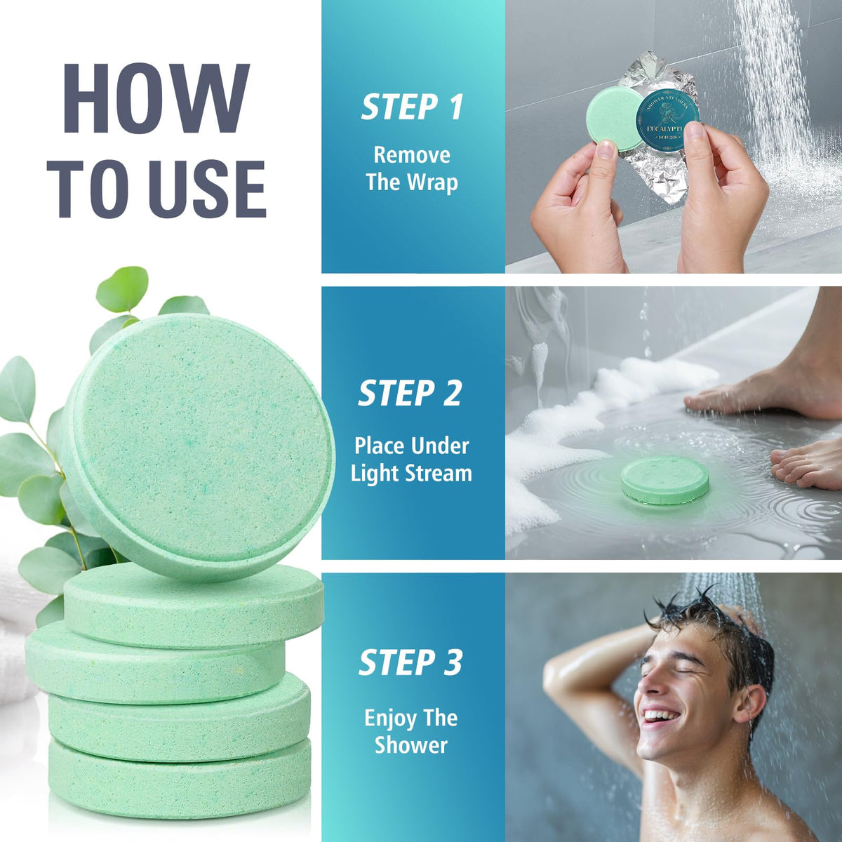 Bofuoos steamers on bathroom shelf for lifestyle spa-like atmosphere