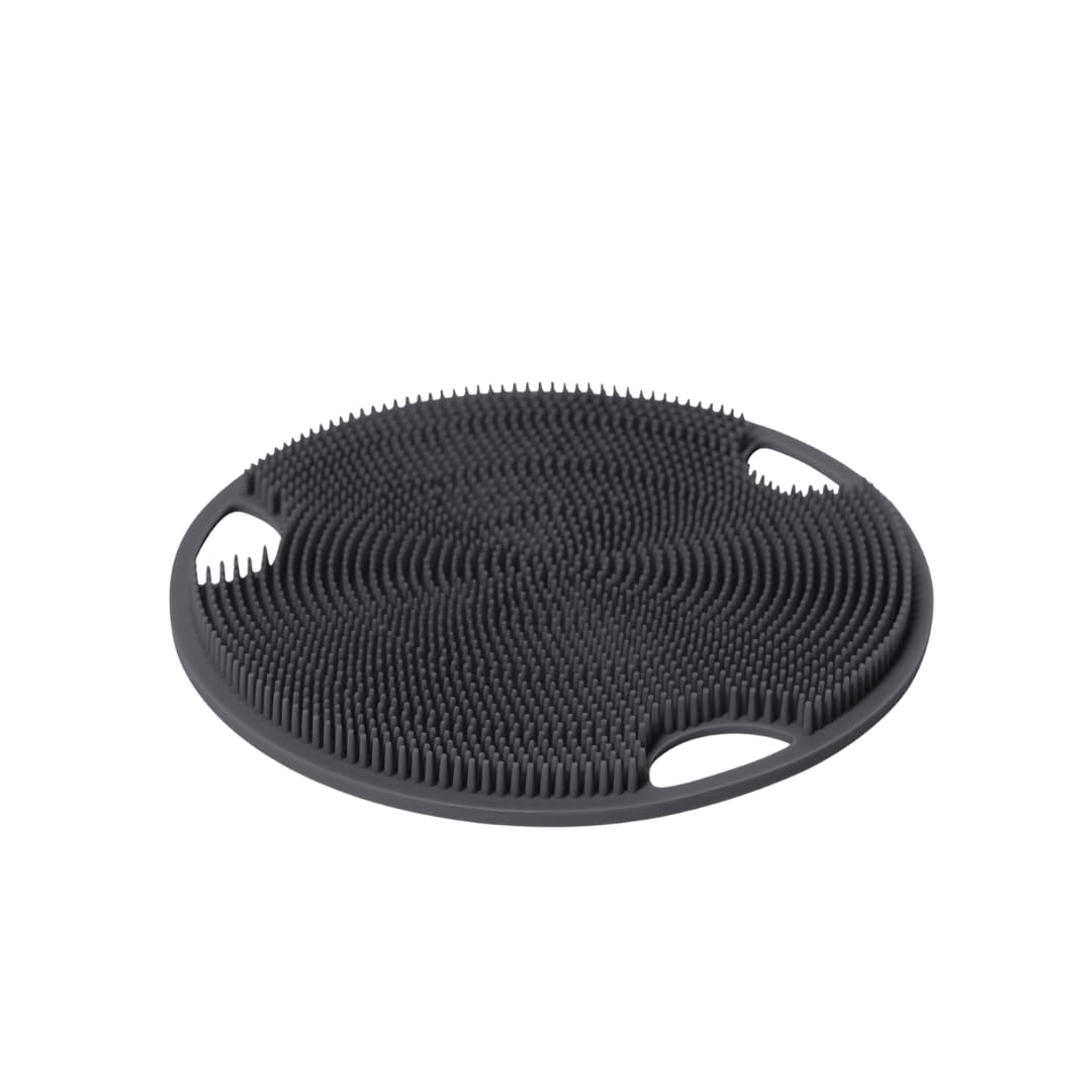 Boie USA charcoal scrubber front view showing slim compact shape and hygienic design