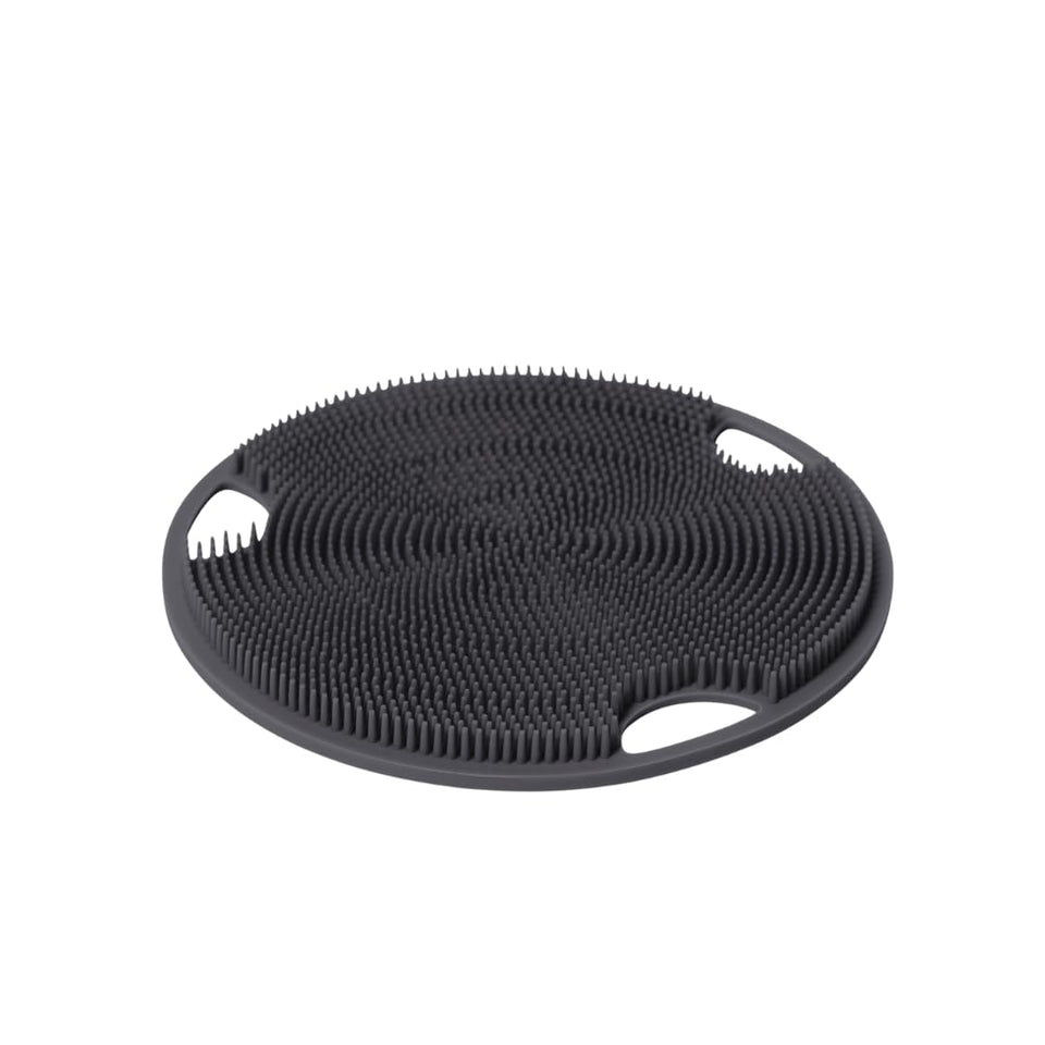 Boie USA charcoal scrubber front view showing slim compact shape and hygienic design