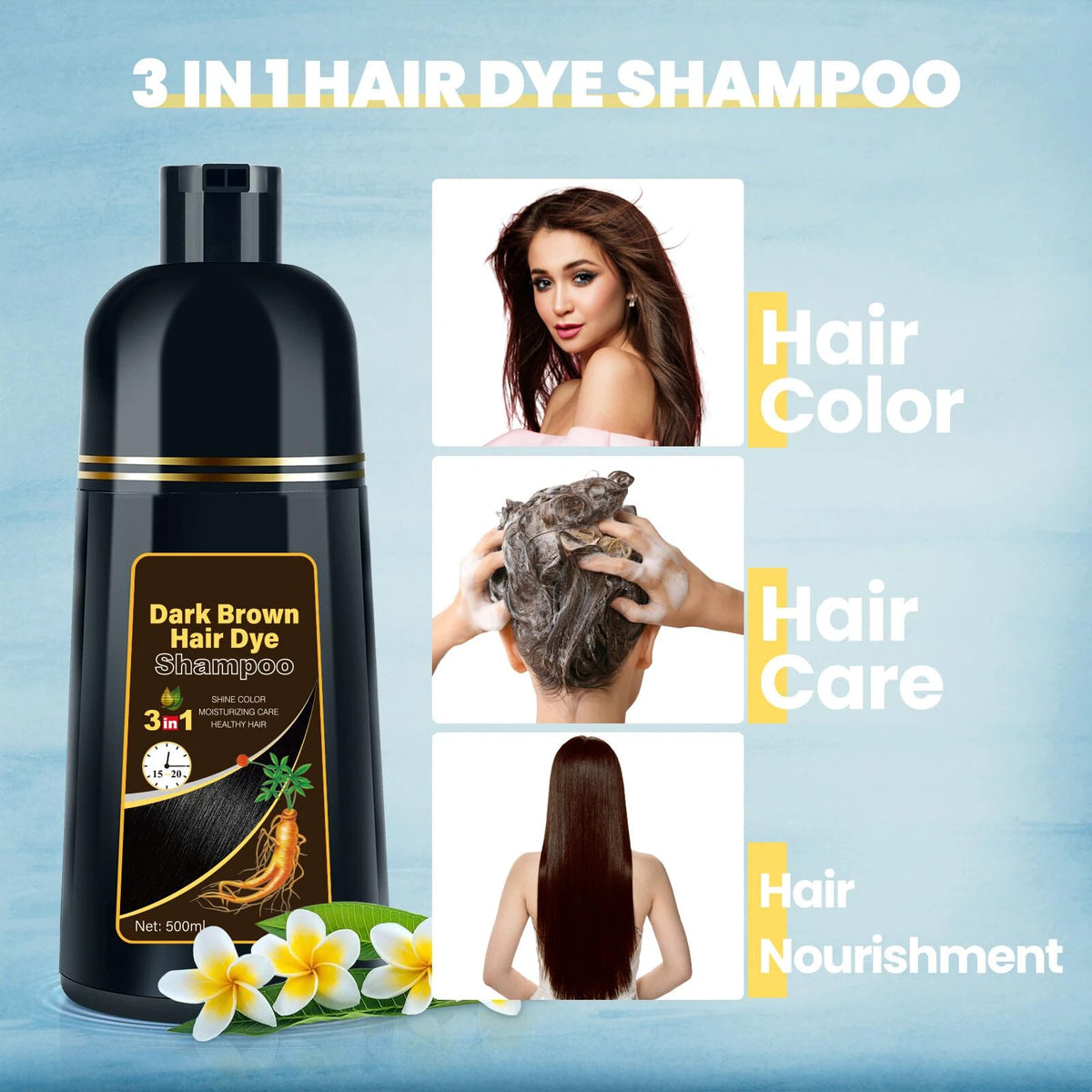 BOJICA being applied to dry hair for fast gray coverage and convenient use