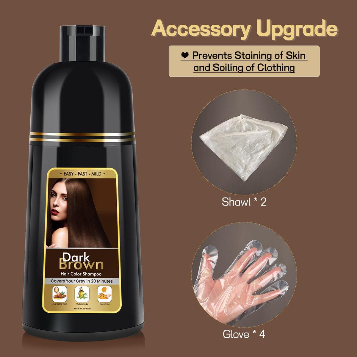 BOJICA disposable gloves, cape, cap displayed for mess-free application