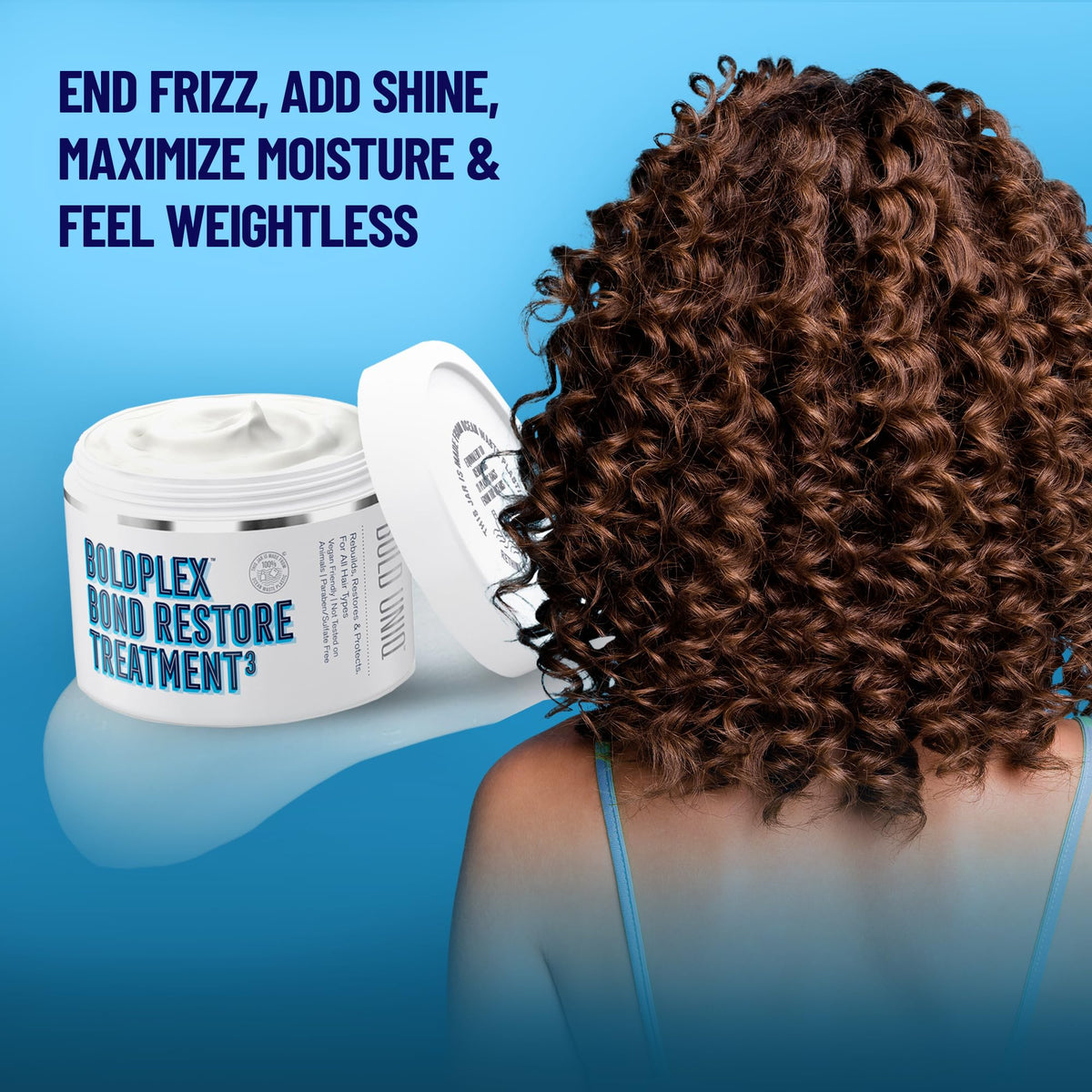 BOLD UNIQ in-shower lifestyle image showing convenient use and salon-style results