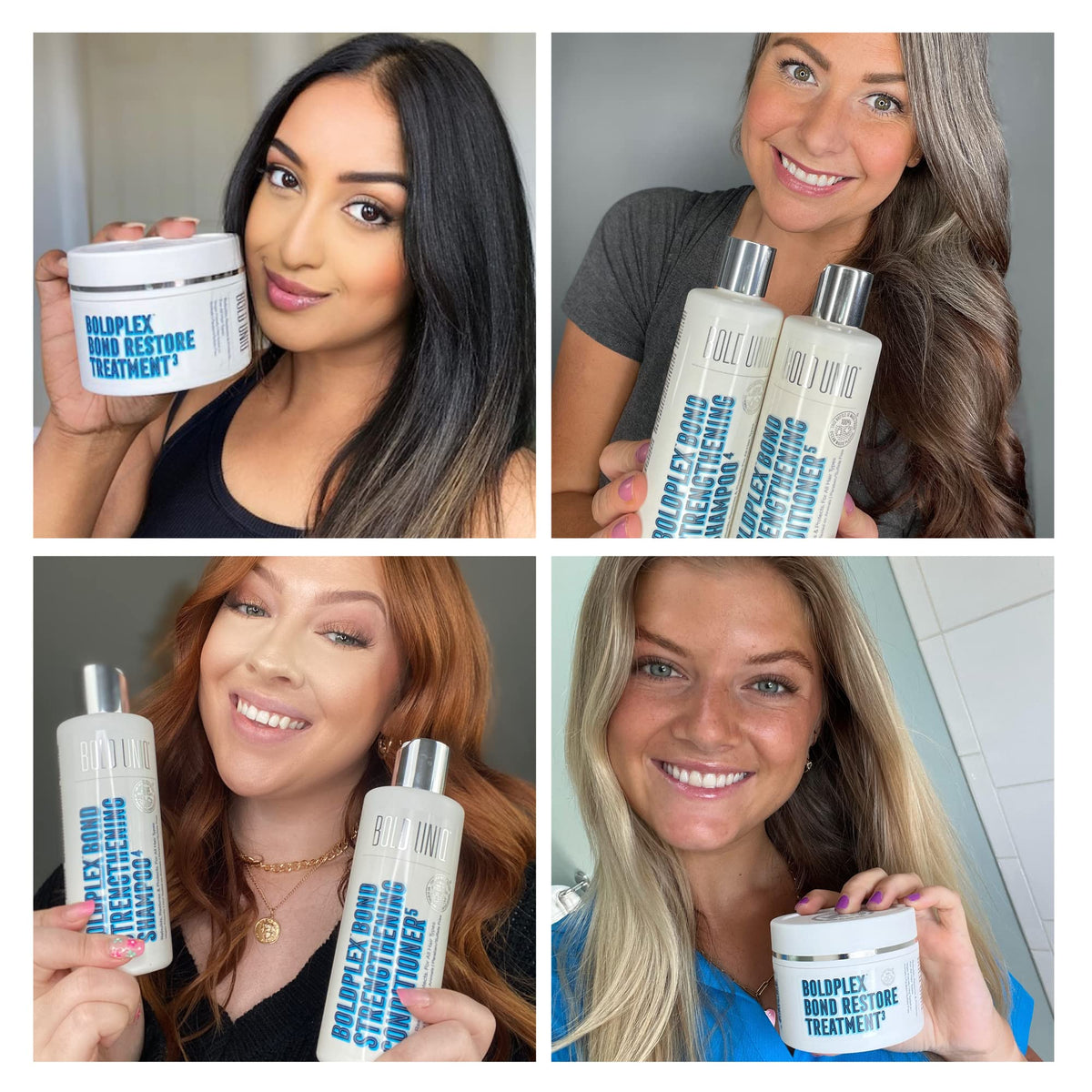 BOLD UNIQ Bond Restore Treatment 3 close-up highlighting texture and potency