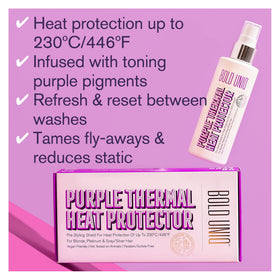 BOLD UNIQ fine mist texture on hair, lightweight protection without residue