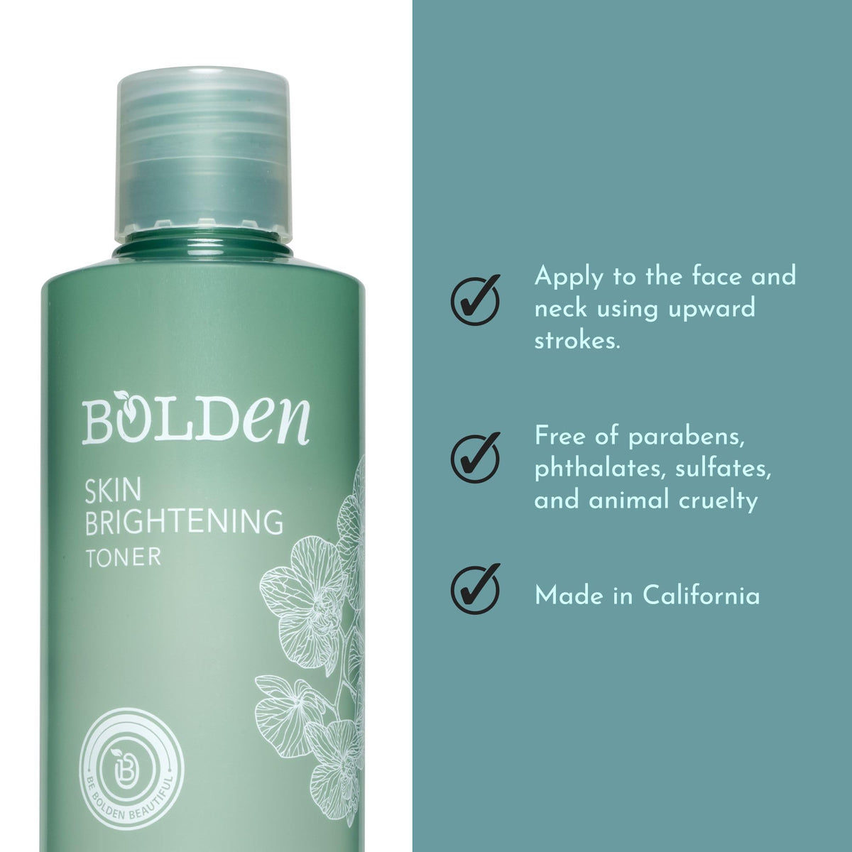BOLDEN application on cotton pad demonstrating simple skincare step