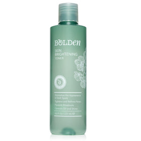 BOLDEN toner front packaging shows bottle and clear formula for brightening