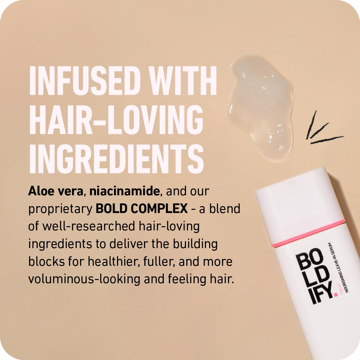 Boldify before and after detangling showing smoother, less tangled hair