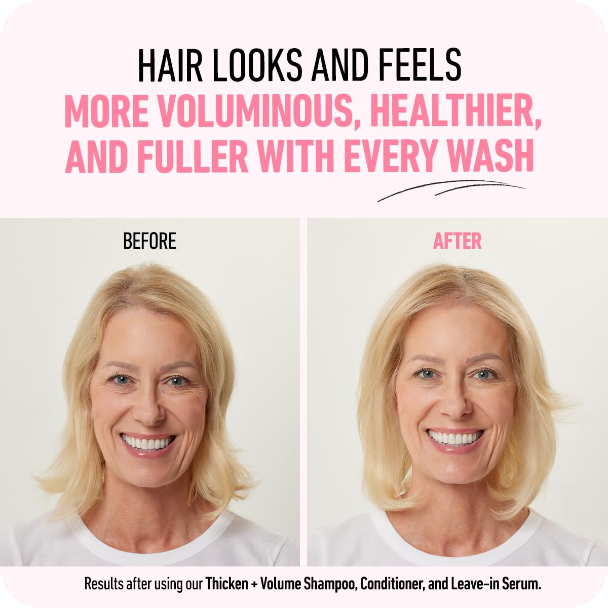 Boldify conditioner running through hair reveals easy detangling action