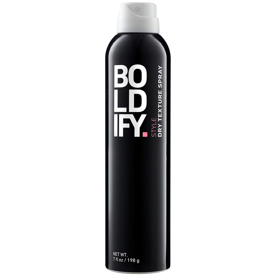 Boldify front packaging showing volumizing spray and clear branding benefit