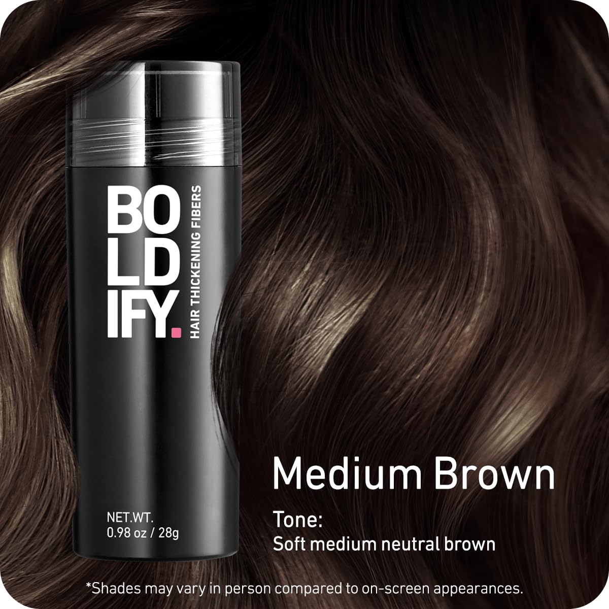Boldify fibers texture close-up highlighting natural, touchable finish
