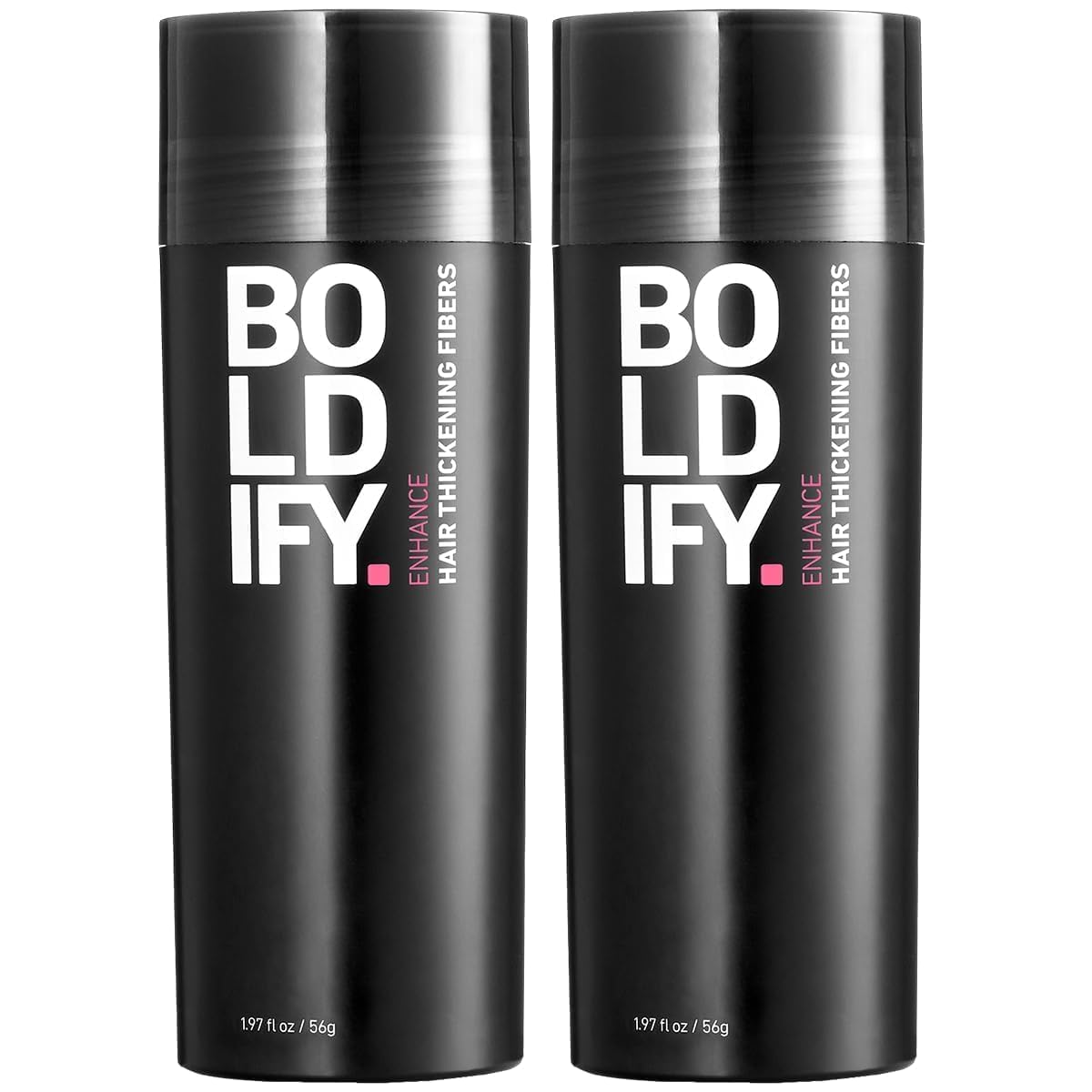Boldify front packaging showing dark brown two-pack and clear labeling benefit