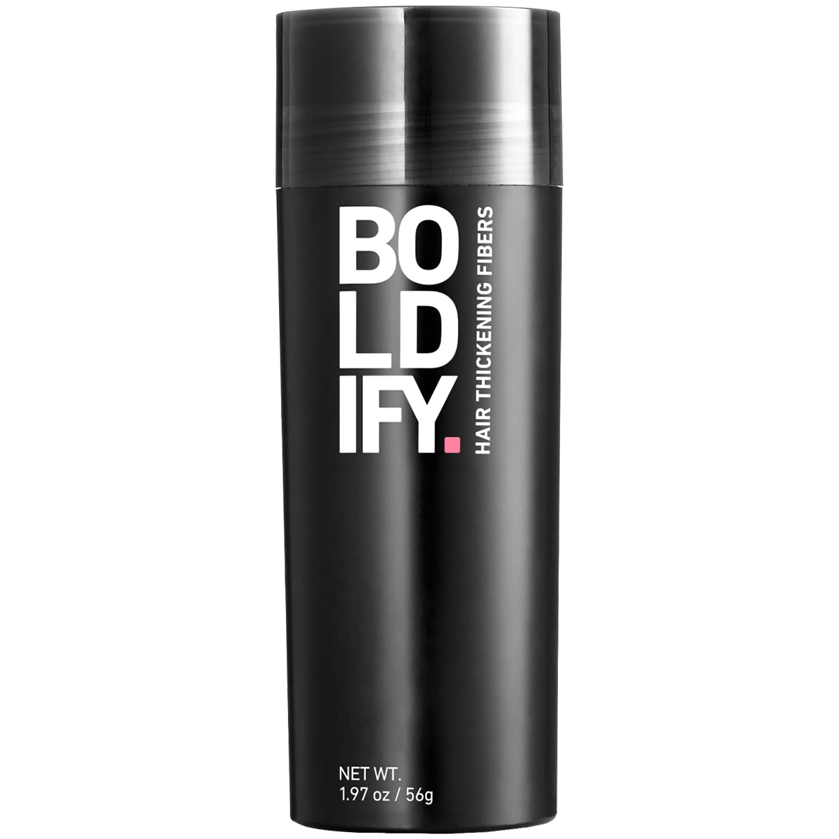 Boldify front packaging showing 56g container and gray shade benefit quick coverage