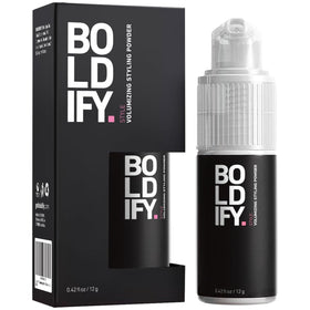 Boldify front packaging travel size showing compact styling convenience
