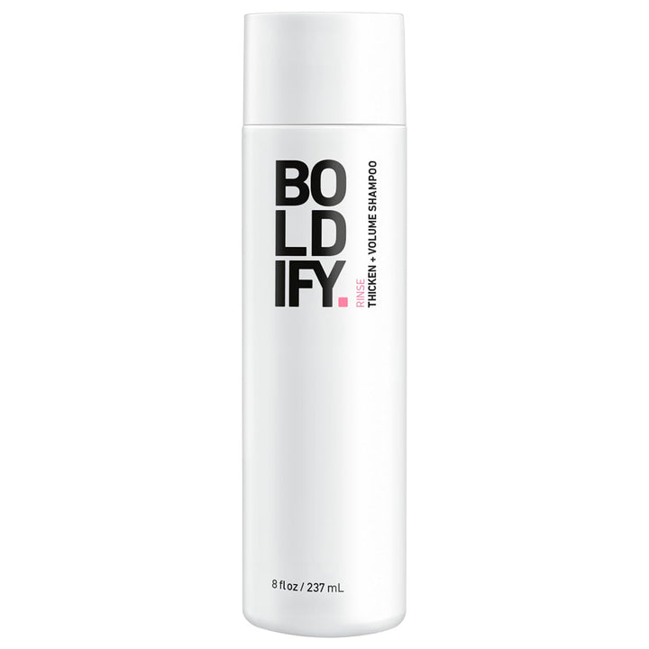 BOLDIFY front packaging showing 8oz bottle and volumizing benefit