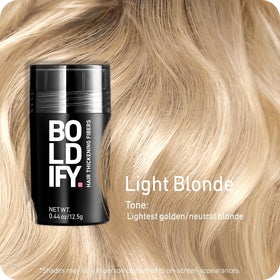 Boldify open container displaying fine plant-based fibers and soft texture for natural blending