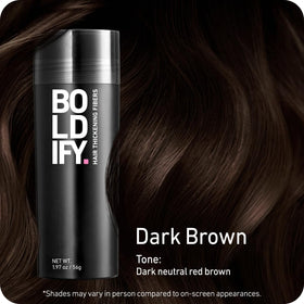 Boldify close-up fiber texture demonstrating natural look and blendability