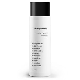 Boldly Basic front label showing unscented formula and benefits