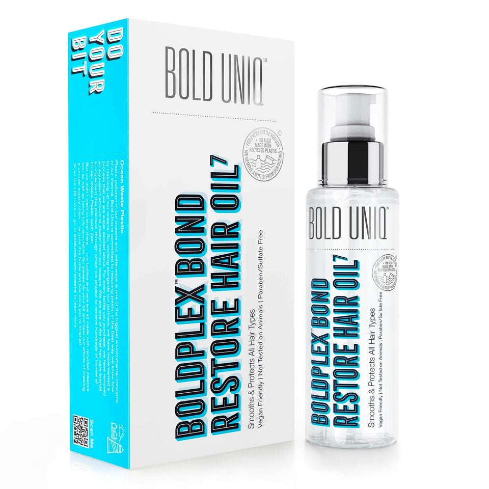 bold uniq BoldPlex 7 front bottle showing label and size, highlights longevity