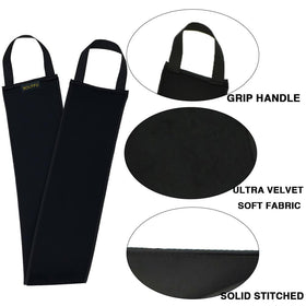 BOLITFU exfoliating glove textured surface prepping skin for tan
