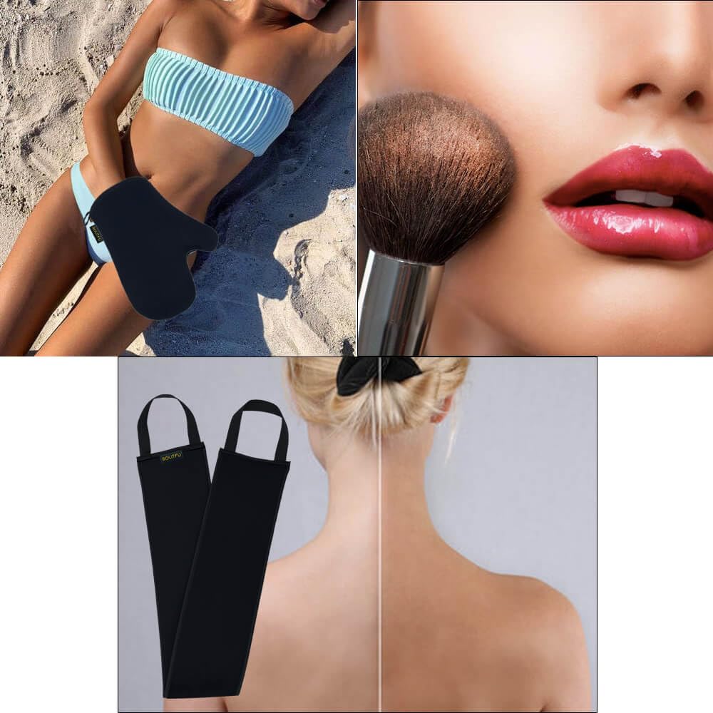 BOLITFU kit styled in bathroom for easy at-home tanning routine