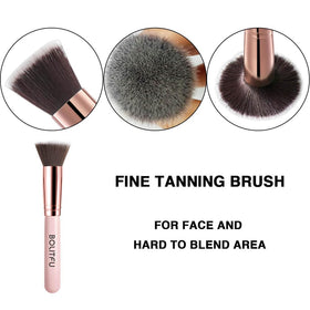 BOLITFU mitt applying self-tanner to arm for streak-free coverage