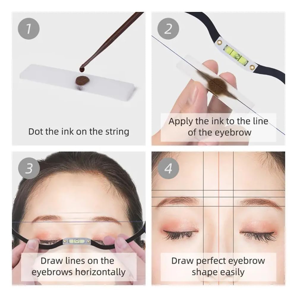 BOLUOYIN demonstration on model creating symmetrical eyebrow guidelines effectively