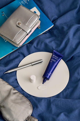 BONCEPT on bathroom shelf styled in lifestyle setting for daily routine benefit