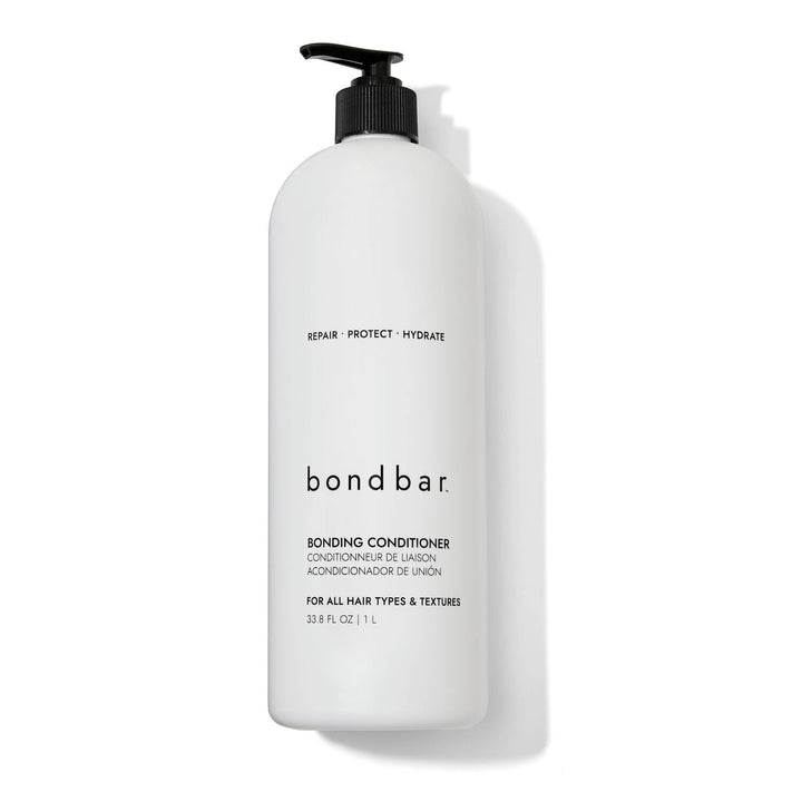 Bondbar front packaging 33.8 fl oz showing product benefits and recyclable bottle