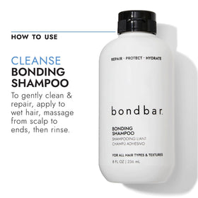 Bondbar styled hair after use showing reduced frizz and shine benefit