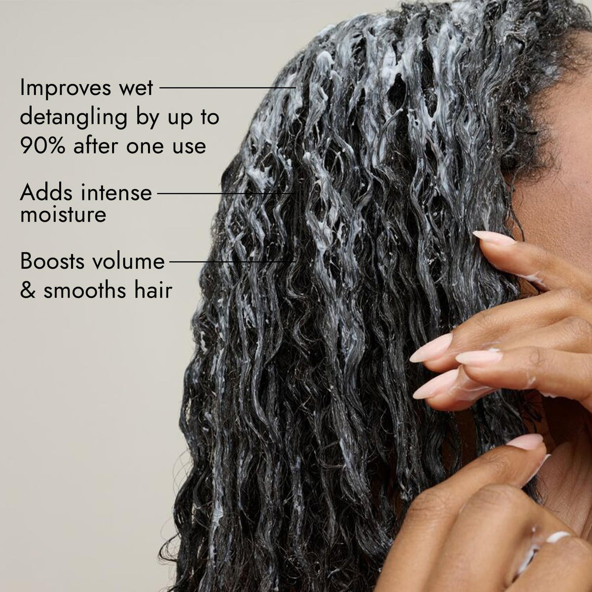 Bondbar mask creamy texture closeup demonstrating smooth spreadability