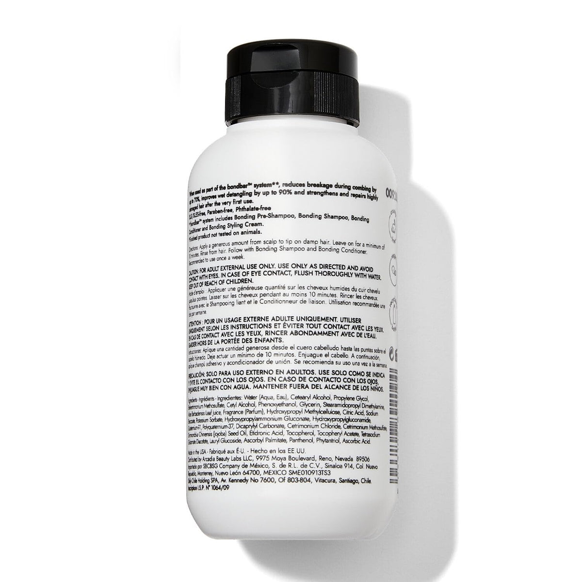Bondbar bottle label detail highlighting vegan and cruelty-free benefits