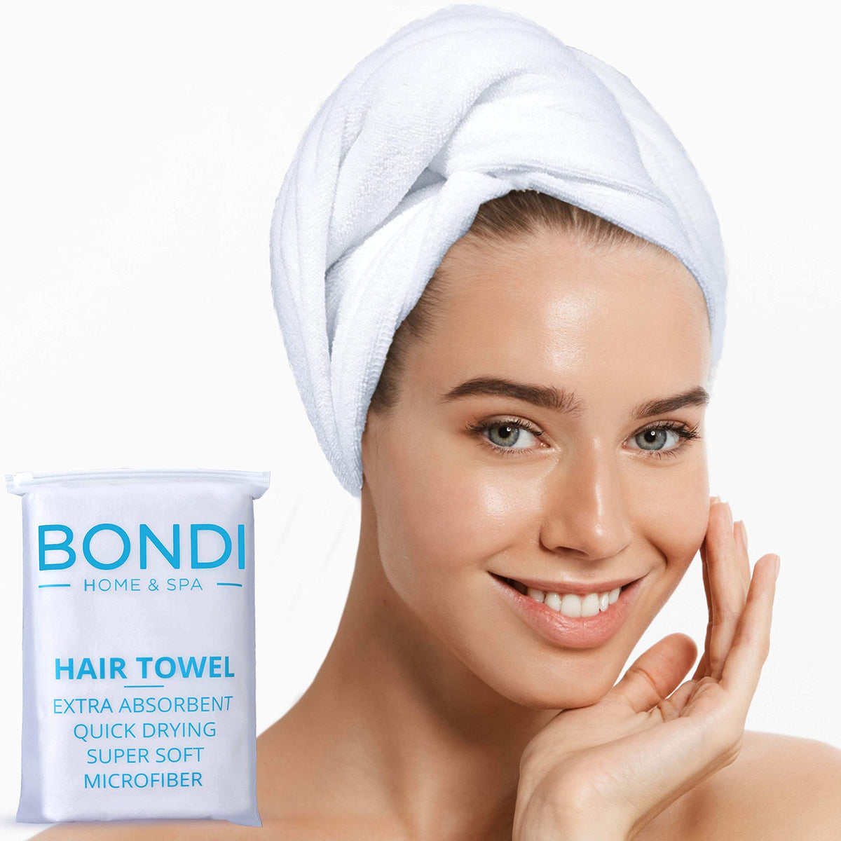 BONDI HOME & SPA towel packed in gym bag demonstrating compact convenience on the go